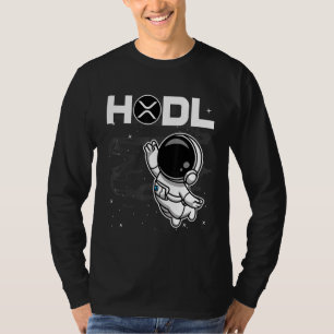 Astronaut Hodl Ripple Xrp Coin To The Moon Crypto T-Shirt