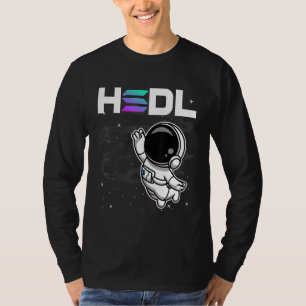 Astronaut Hodl Solana Sol Coin To The Moon Crypto T-Shirt