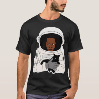 Astronaut Holding Cat T-Shirt