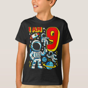 Astronaut I Am 9 Years Old Birthday Boy 10th Outer T-Shirt