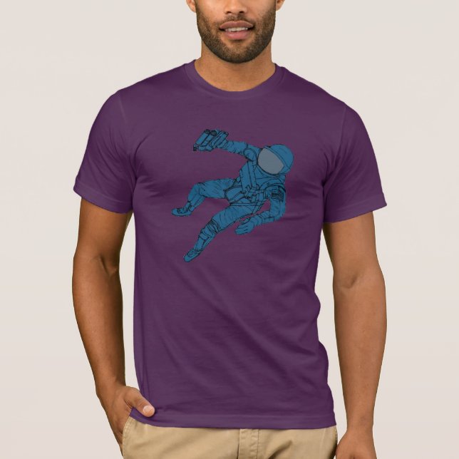 Astronaut in Blue T-Shirt (Front)