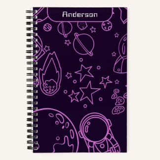 Astronaut In Outer Space  Notebook