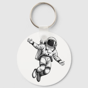 Astronaut in space keychain