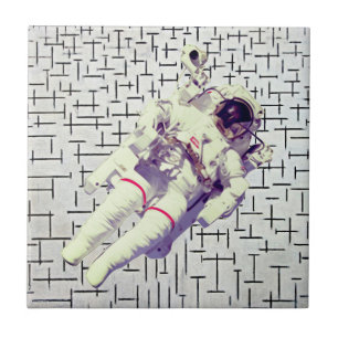 Astronaut in Space - Retro Dreamscape Tile