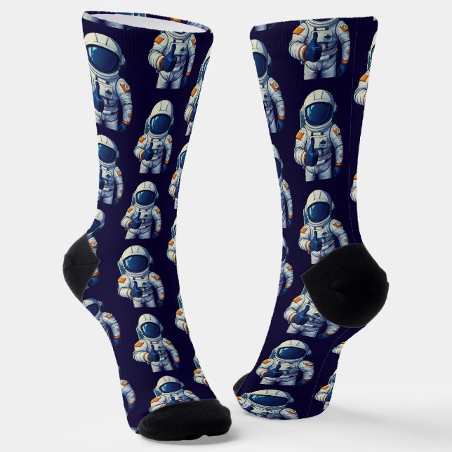 astronaut in space suit showing thumb up  socks (Angled)