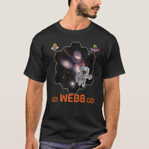 Astronaut in Stephanu2019s Quintet Webb Space Tele T-Shirt