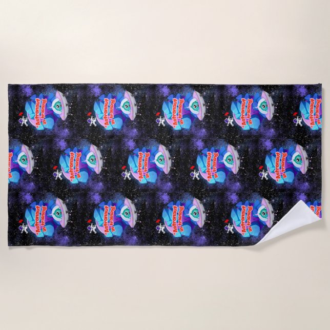 ASTRONAUT IN TRAINING BEACH TOWEL (Front)