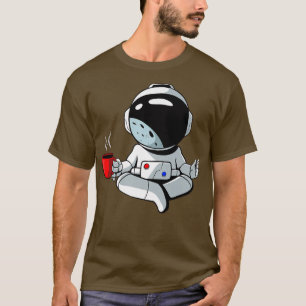 Astronaut is relaing with a cup of coffee T-Shirt
