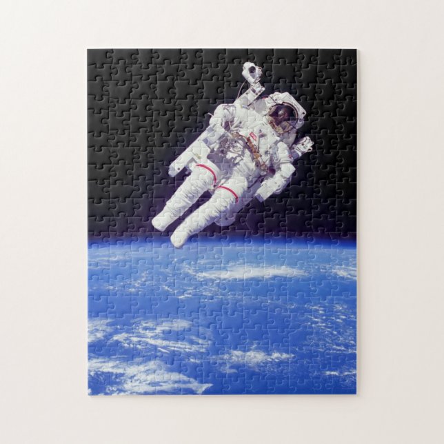 Astronaut Jetpack Spacewalk Earth Orbit Photo Jigsaw Puzzle (Vertical)