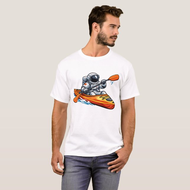 . Astronaut Kayaking T-Shirt (Front Full)