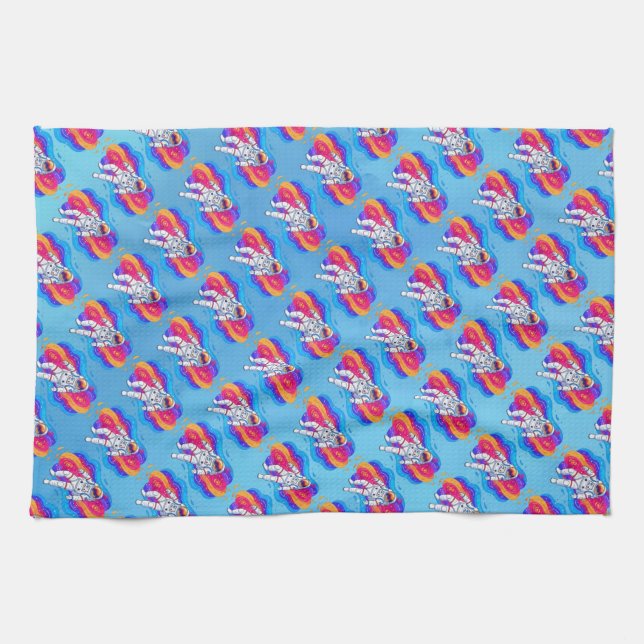 Astronaut Kitchen Towel (Horizontal)
