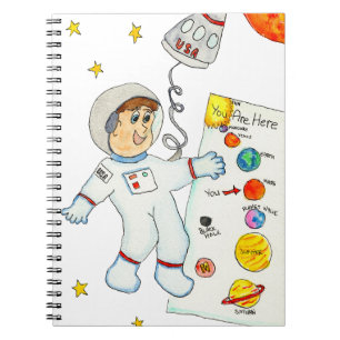 Astronaut Looking for Directions Notebook