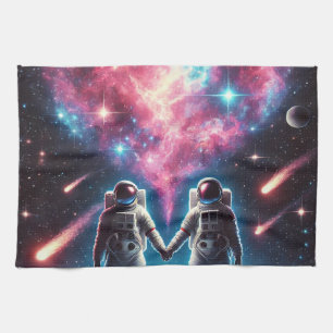 Astronaut Love Kitchen Towel