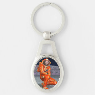 Astronaut Mars Explorer Alien Planet Space Art Keychain