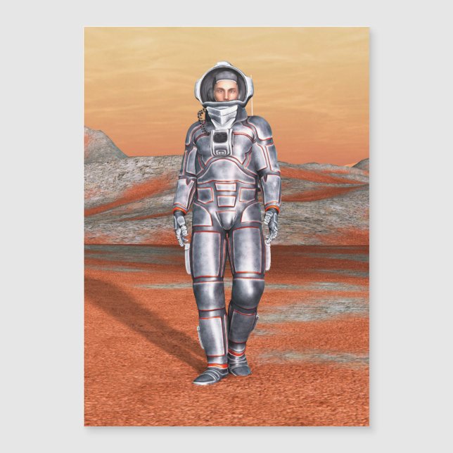 Astronaut Mars Space Explorer on Alien Planet (Front)
