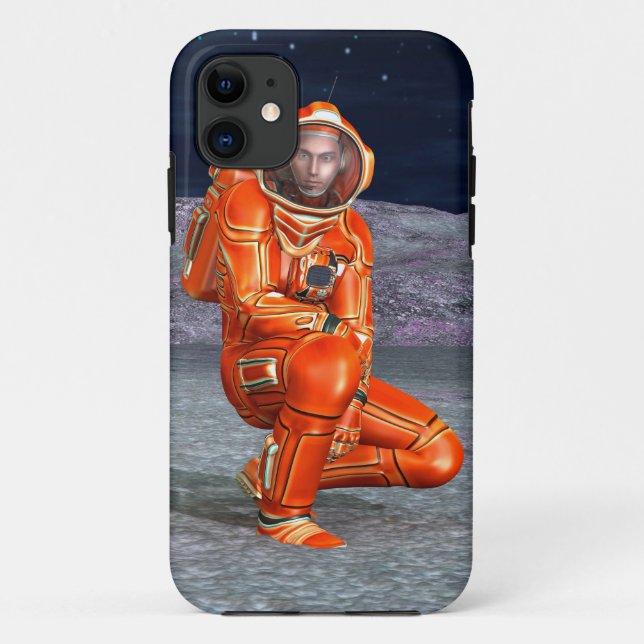 Astronaut Mars Space Explorer on Alien Planet Case-Mate iPhone Case (Back)