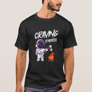 Astronaut Marshmallow Roasting Sticks Camping Smor T-Shirt