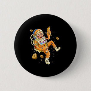 Astronaut Monkey Space 2 Inch Round Button
