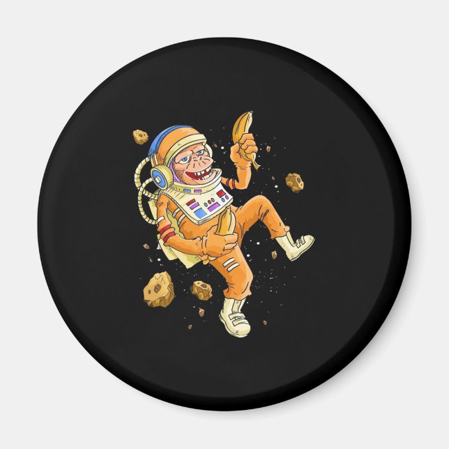 Astronaut Monkey Space Magnet (Front)