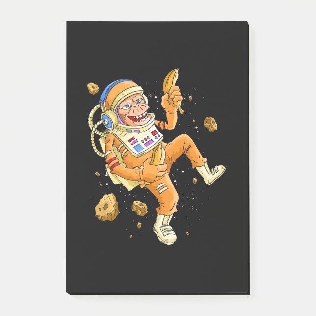 Astronaut Monkey Space Post-it Notes (Front)