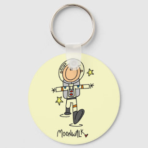 Astronaut Moonwalk Tshirts and Gifts Keychain