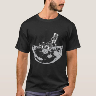 Astronaut Mowing The Lawn On The Moon T-Shirt