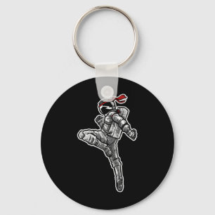 Astronaut Muay Thai Boxing Karate Kickboxing Keychain