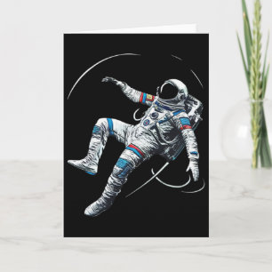 Astronaut Muay Thai Boxing Karate Kickboxing Marti Card