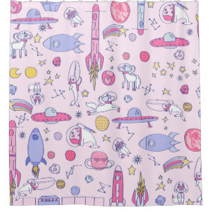 astronaut Narwhal Raccoon Unicorn ufo sci-fi space