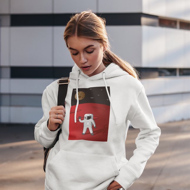 Astronaut on Mars Space Explorer Red Planet  Hoodie (Creator Uploaded)