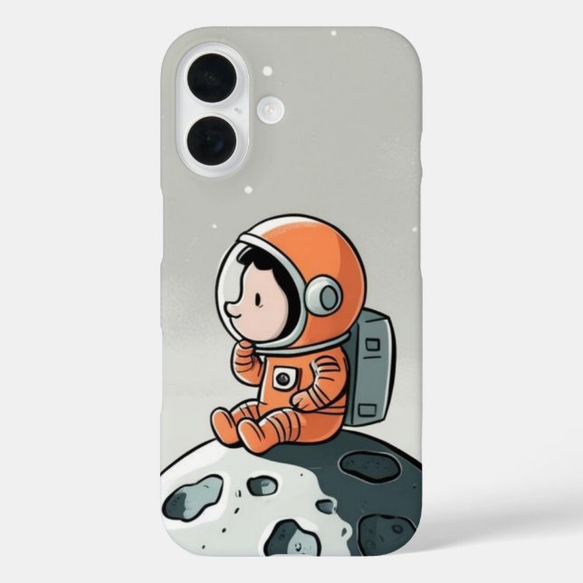 ASTRONAUT ON MOON ROCK Case-Mate iPhone CASE (Back)