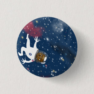 Astronaut on Spacewalk 1 Inch Round Button