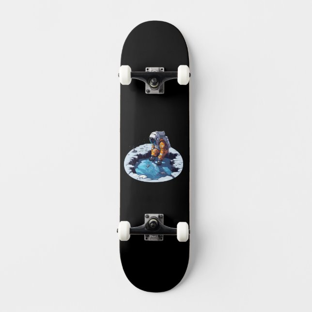 Astronaut on the Moon Skateboard (Front)