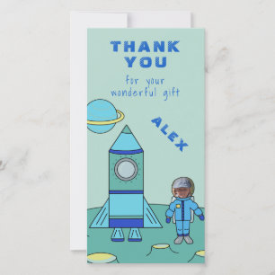 Astronaut on the Moon Thank You Insert your Face