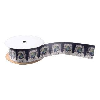 Astronaut Out of this world Satin Ribbon
