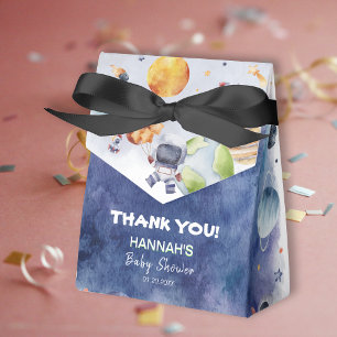 Astronaut Outer Space Boy Baby Shower Party Favor Box