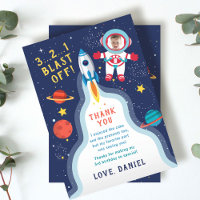 Astronaut Outer Space Boy Photo Birthday