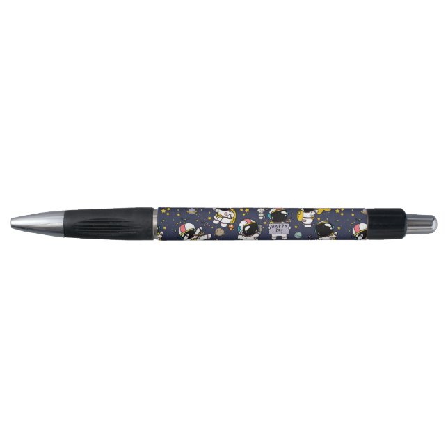 Astronaut Outer Space Cartoon  Pen (Front)