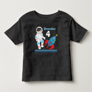 Astronaut Outer Space Cool Custom Birthday Boy Toddler T-shirt