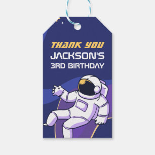Astronaut Outer Space Kids Birthday Party Favour Gift Tags