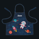 Astronaut Outer Space Rocket Ship Personalized Apron<br><div class="desc">Astronaut Outer Space Rocket Ship Personalized Apron</div>