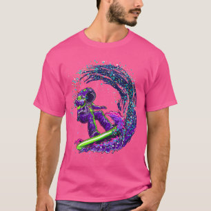 Astronaut Outer Space Surfer Cool  T-Shirt