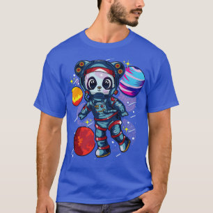 Astronaut Panda Bear In Space T-Shirt