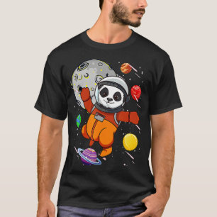 Astronaut Panda Outer Space Planets Panda Bear Cos T-Shirt