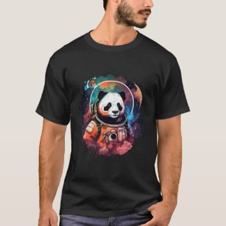 Astronaut Panda Space Panda Galaxy Kitten T-Shirt
