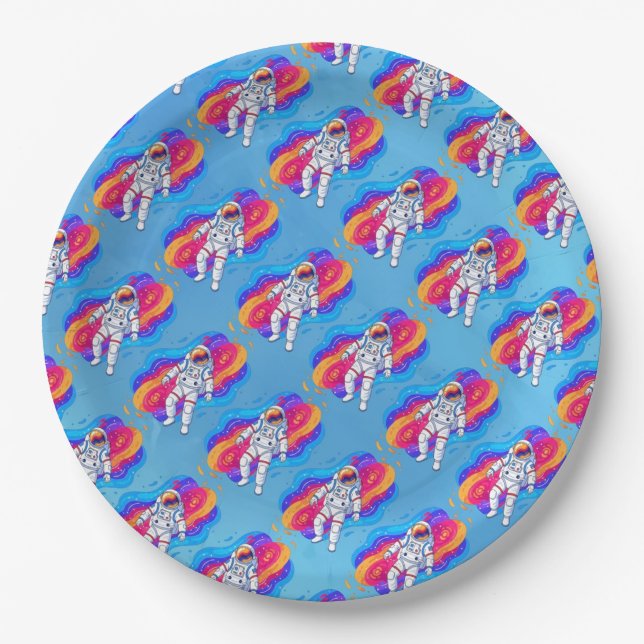Astronaut Paper Plate (Front)