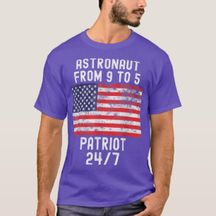 Astronaut Patriot Shirt Patriotic 4th of July USA