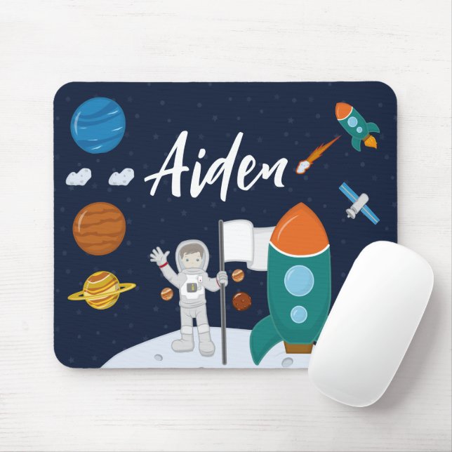 Astronaut Personalized Mouse Pad (With Mouse)
