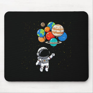 Astronaut Planet Balloons Cute Space Galaxy Boys G Mouse Pad