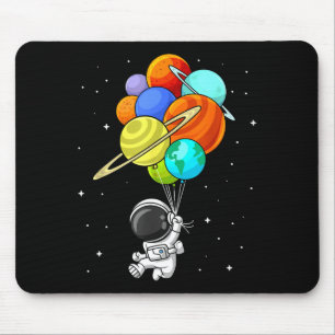 Astronaut Planet Balloons Solar-system Space Kids  Mouse Pad